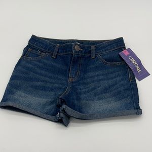 Cherokee girls jean shorts Sz 10/12 NWT